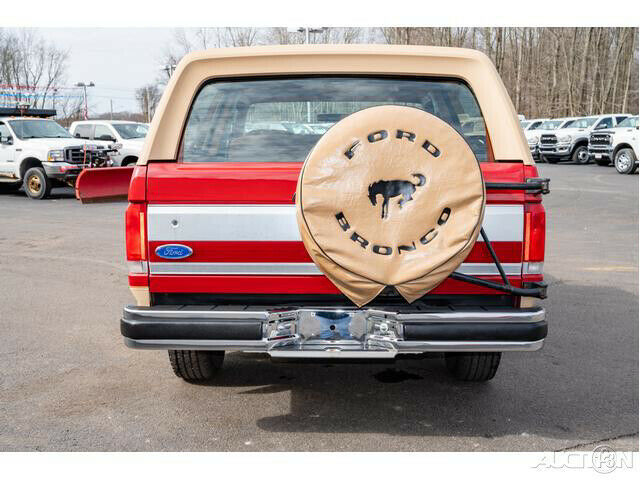 1991 Red Ford Bronco