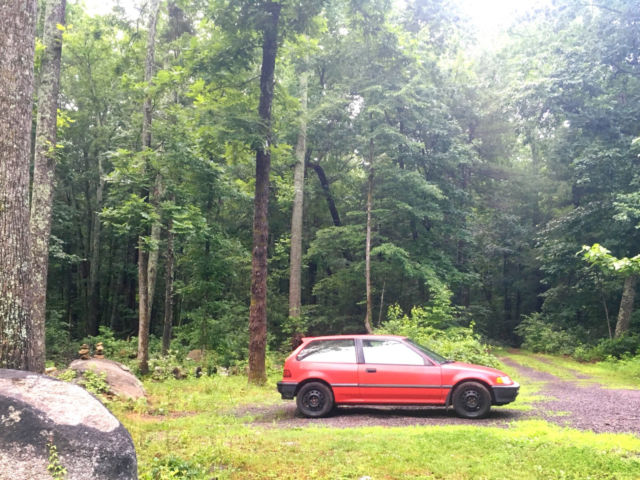1991 Red Honda Civic Hatchback