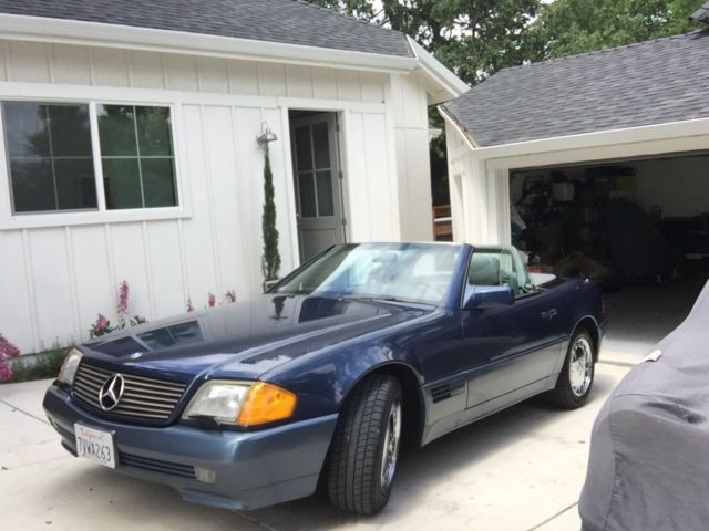 1991 Blue Mercedes-Benz SL-Class Coupe