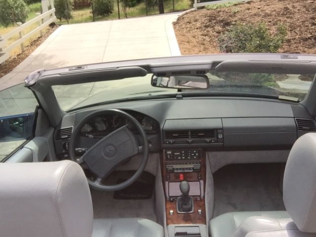 1991 Blue Mercedes-Benz SL-Class Coupe
