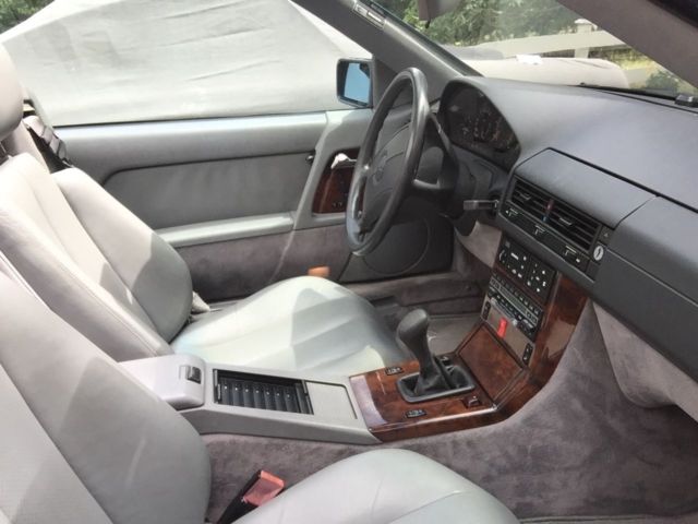 1991 Blue Mercedes-Benz SL-Class Coupe