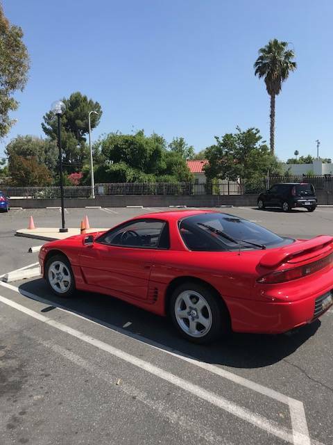 1991 Red Mitsubishi 3000GT Hatchback