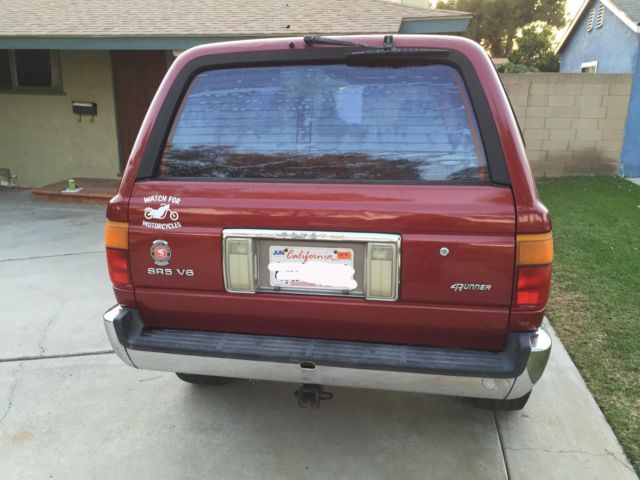 1991 Burgundy Toyota 4Runner SUV