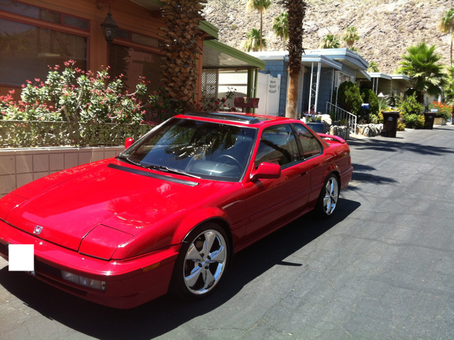 1991 Red Honda Prelude Coupe