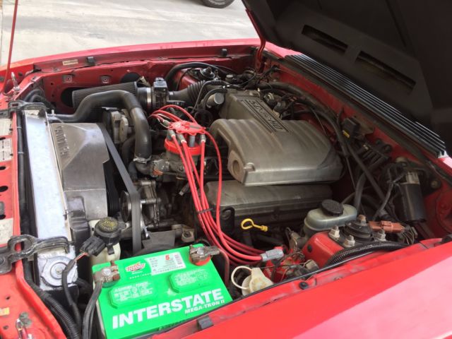 1991 Red Ford Mustang Convertible