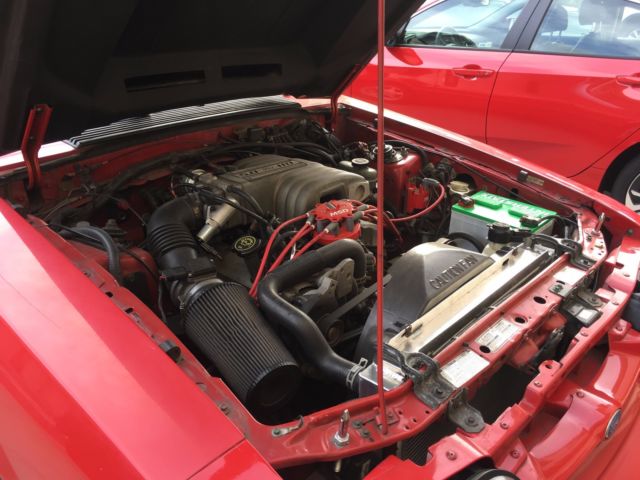 1991 Red Ford Mustang Convertible