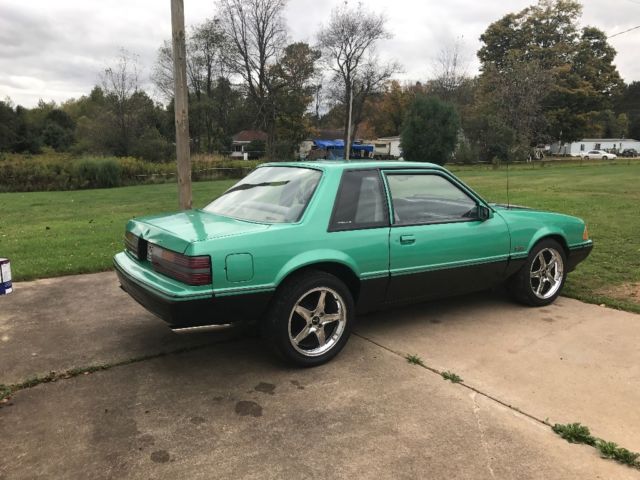 1991 Green Ford Mustang Coupe