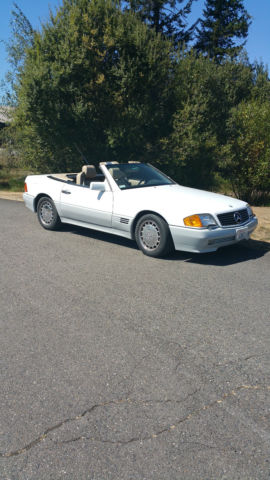 1991 white Mercedes-Benz SL-Class Convertible