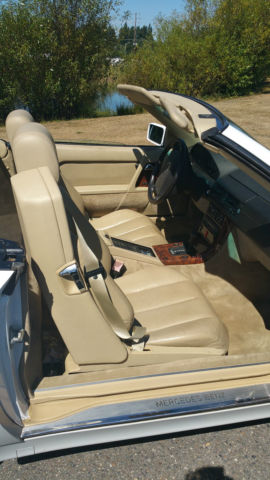 1991 white Mercedes-Benz SL-Class Convertible