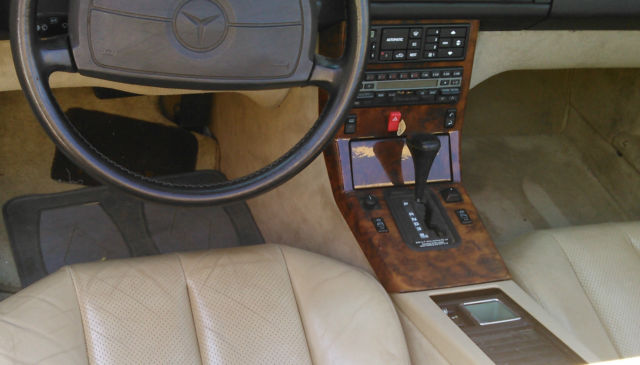 1991 white Mercedes-Benz SL-Class Convertible