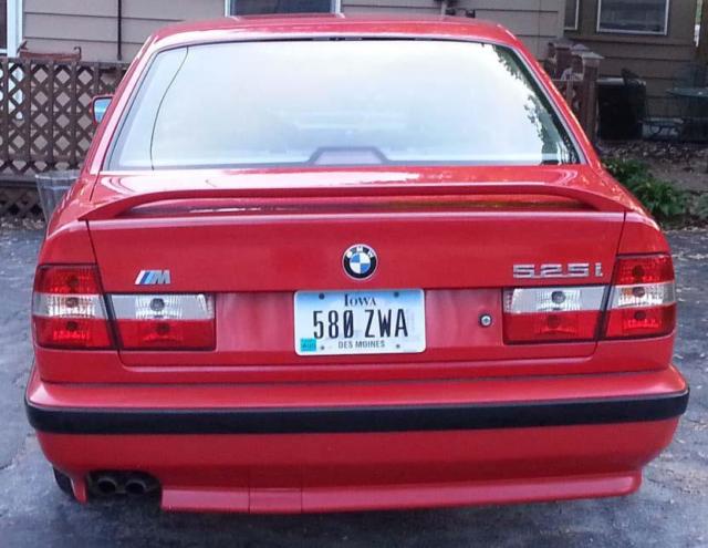 1991 Red BMW 5-Series Sedan