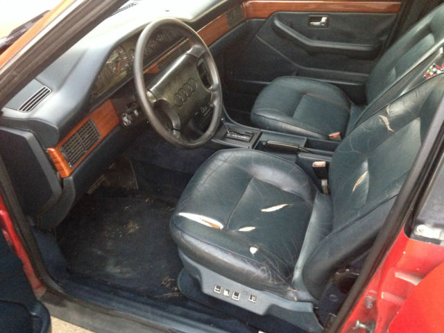 1991 Red Audi 100 Sedan