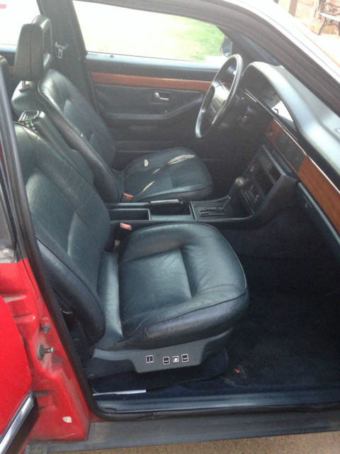 1991 Red Audi 100 Sedan