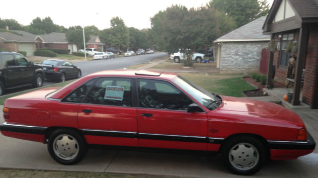 1991 Red Audi 100 Sedan