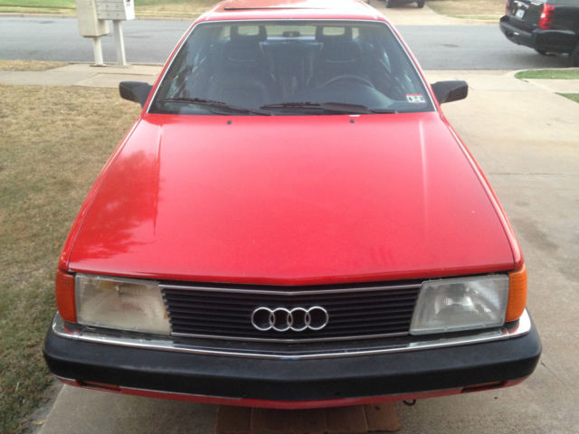 1991 Red Audi 100 Sedan