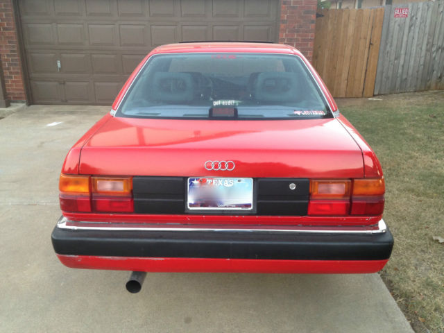 1991 Red Audi 100 Sedan