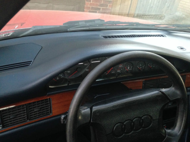 1991 Red Audi 100 Sedan