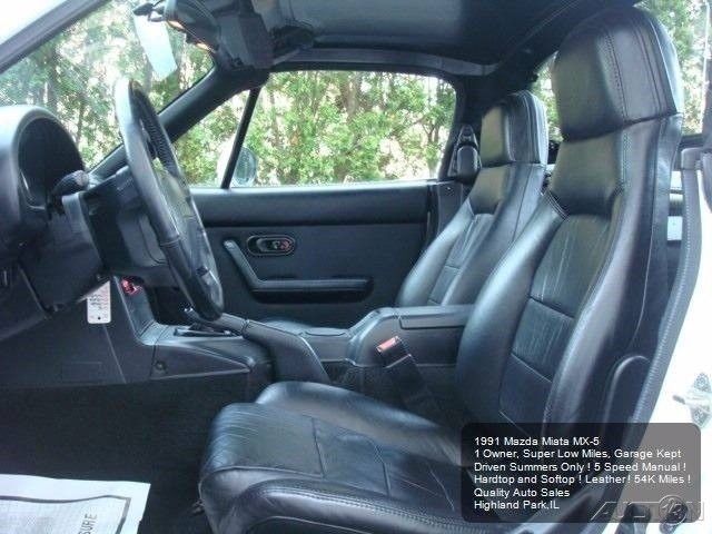 1991 White Mazda MX-5 Miata