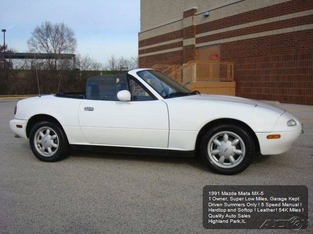 1991 White Mazda MX-5 Miata