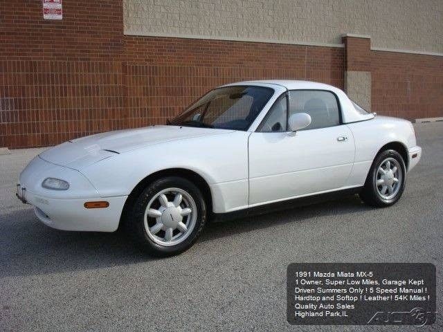 1991 White Mazda MX-5 Miata