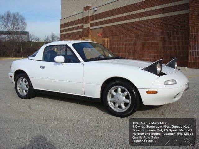 1991 White Mazda MX-5 Miata
