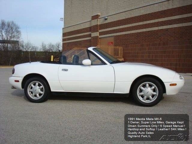 1991 White Mazda MX-5 Miata