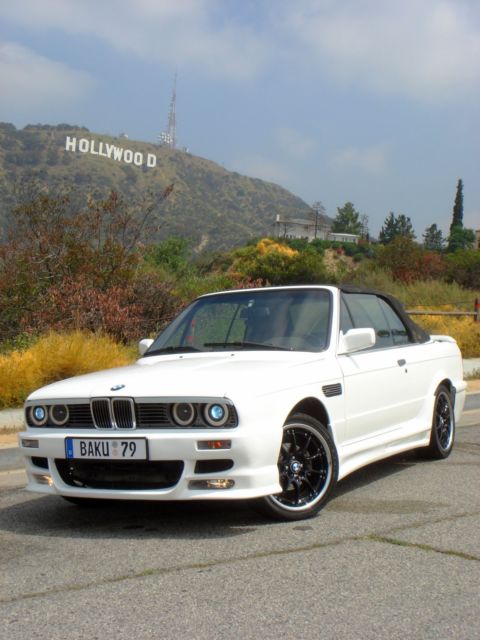 1991 PearlWhite BMW 3-Series Convertible