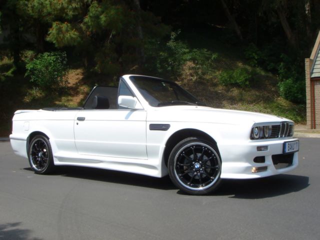 1991 PearlWhite BMW 3-Series Convertible