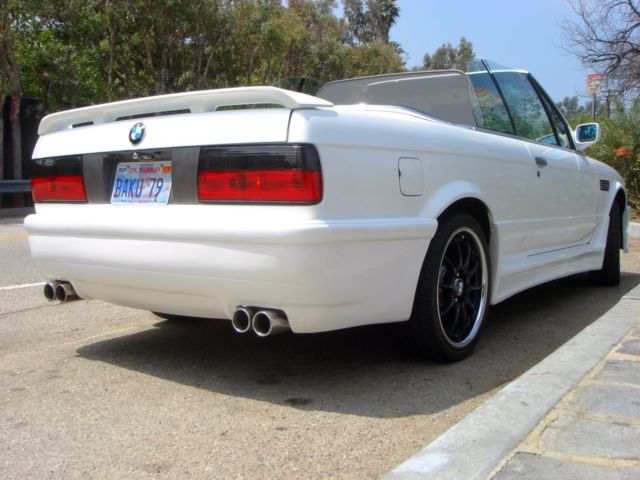 1991 PearlWhite BMW 3-Series Convertible