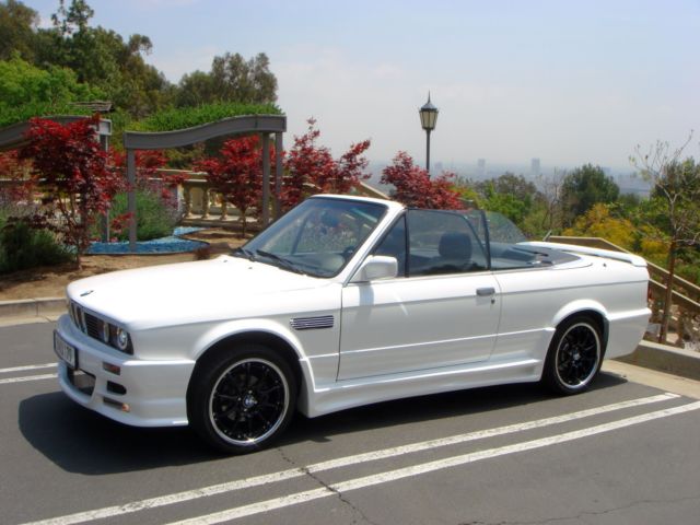 1991 PearlWhite BMW 3-Series Convertible
