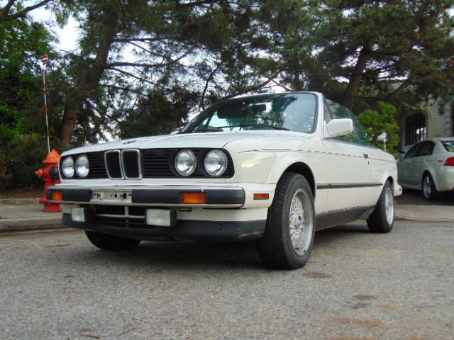 1991 WHITE BMW 3-Series Convertible