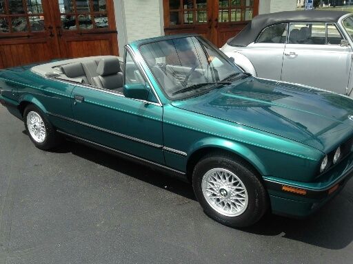 1991 Green BMW 3-Series Convertible