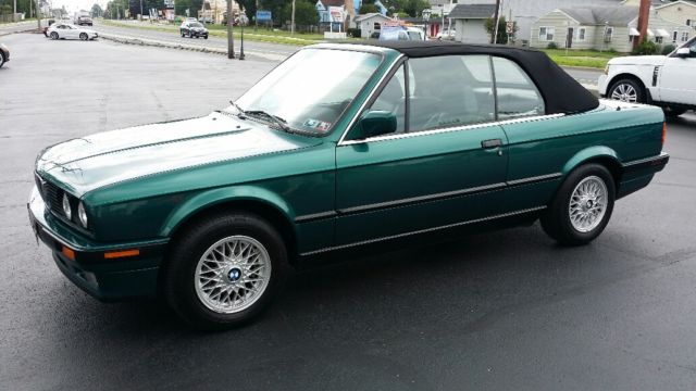 1991 Green BMW 3-Series Convertible