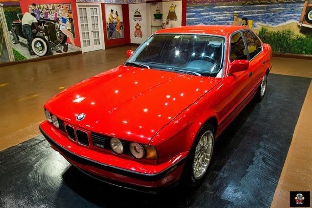 1991 Red BMW 5-Series --