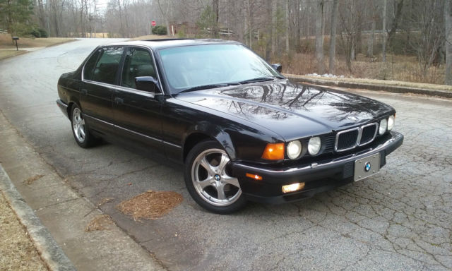 1994 Black BMW 7-Series Sedan