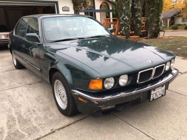 1991 Green BMW 7-Series Sedan