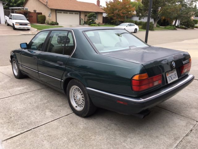 1991 Green BMW 7-Series Sedan