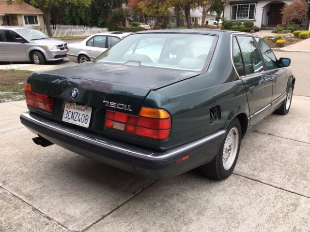1991 Green BMW 7-Series Sedan