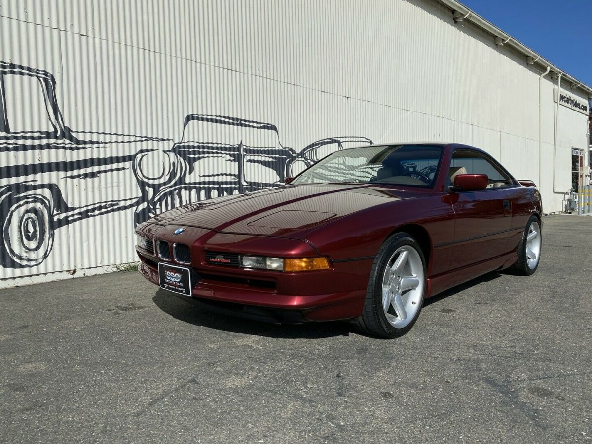 1991 Burgundy BMW 850 Coupe
