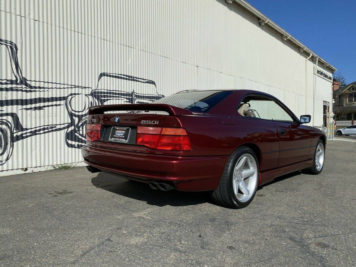 1991 Burgundy BMW 850 Coupe