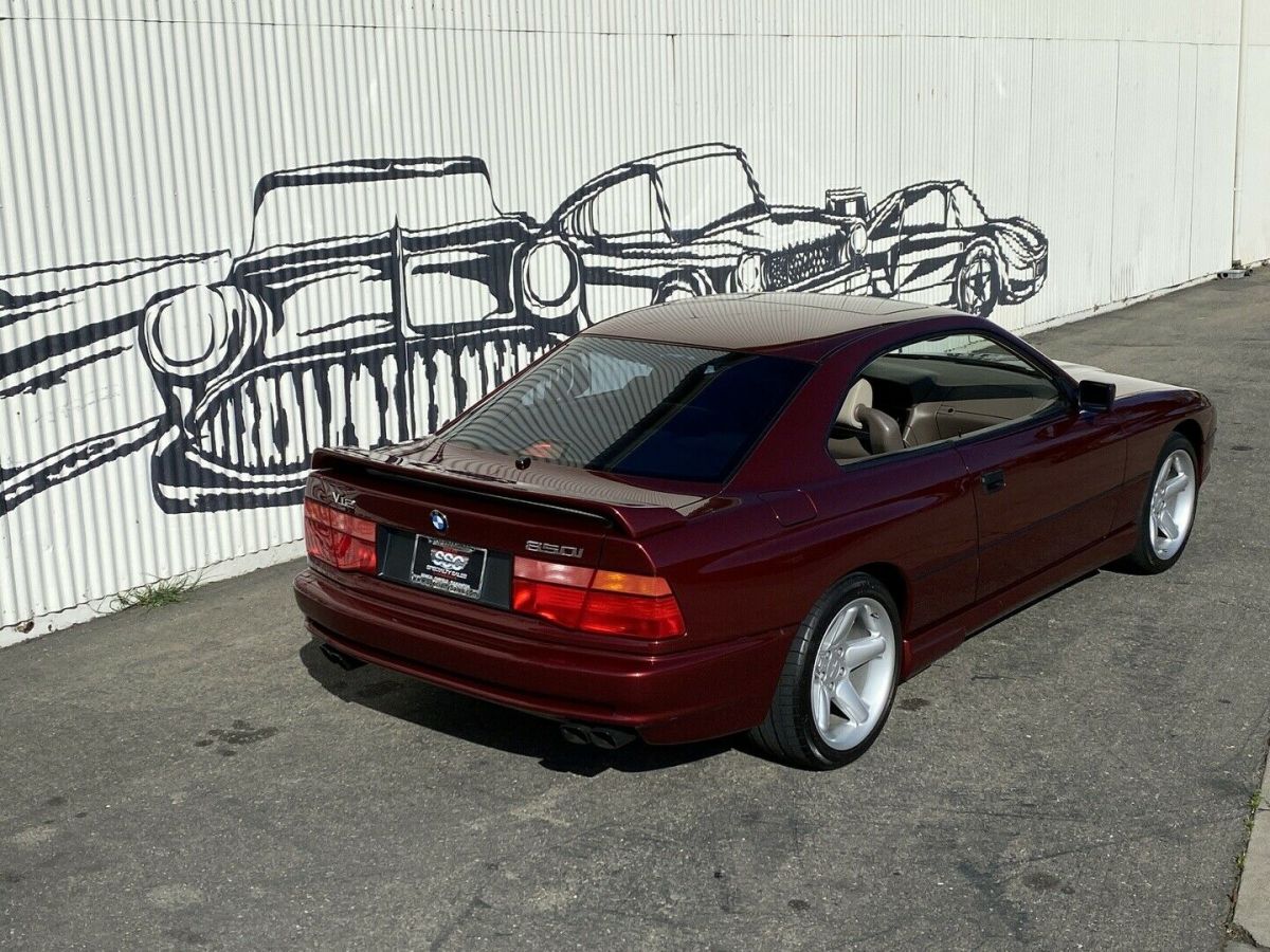 1991 Burgundy BMW 850 Coupe