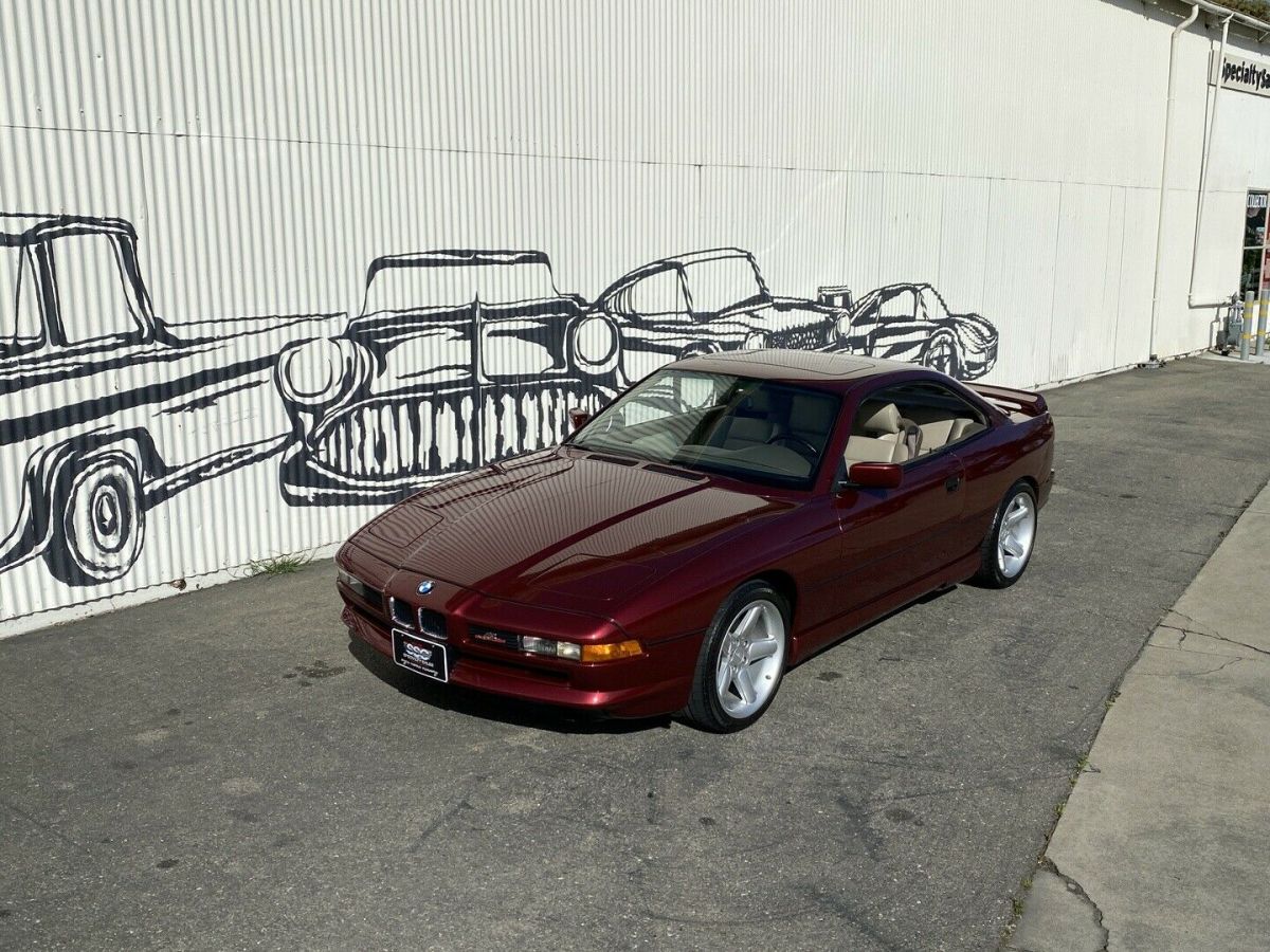 1991 Burgundy BMW 850 Coupe