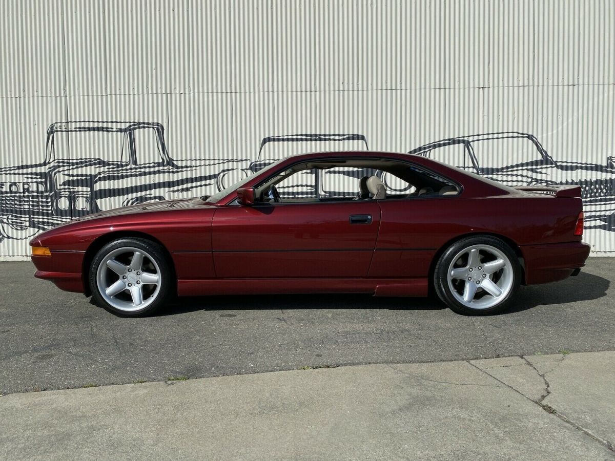 1991 Burgundy BMW 850 Coupe