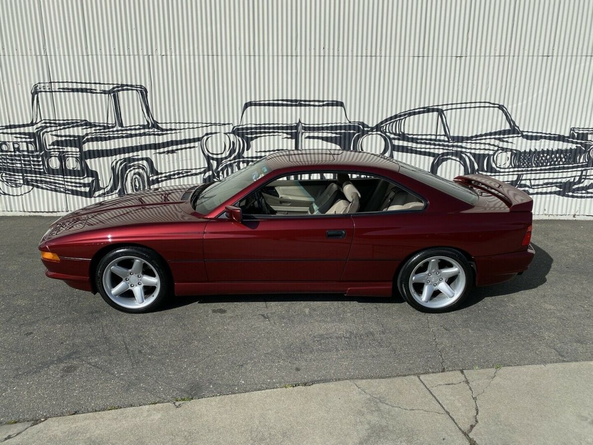 1991 Burgundy BMW 850 Coupe