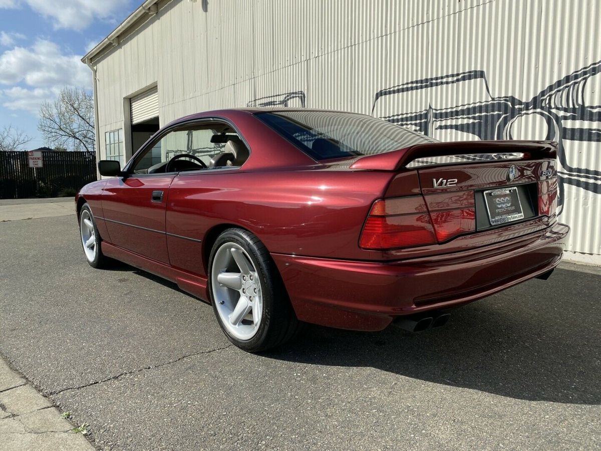 1991 Burgundy BMW 850 Coupe
