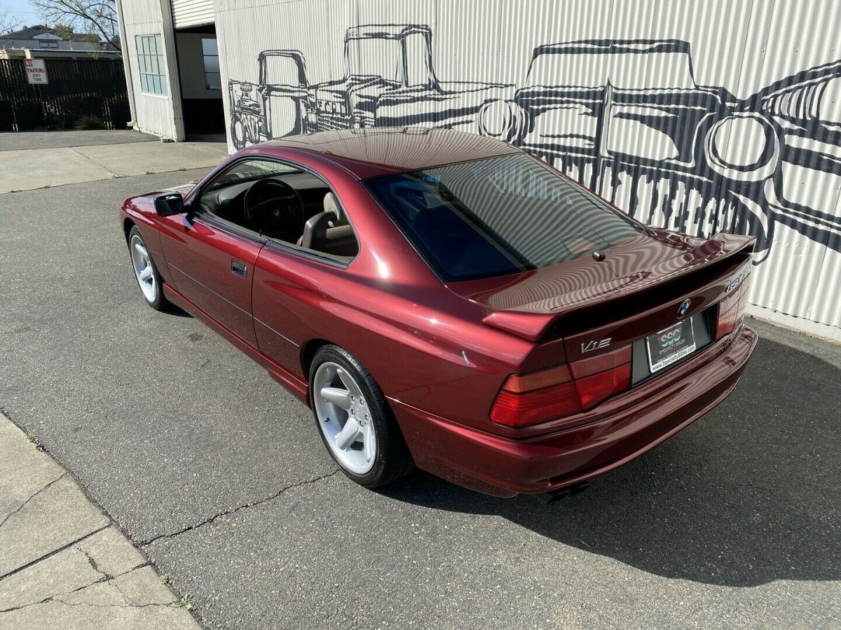 1991 Burgundy BMW 850 Coupe