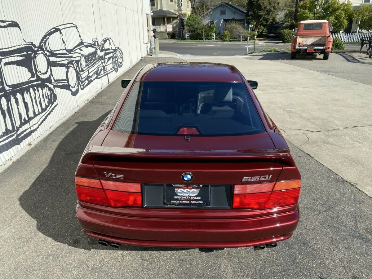 1991 Burgundy BMW 850 Coupe