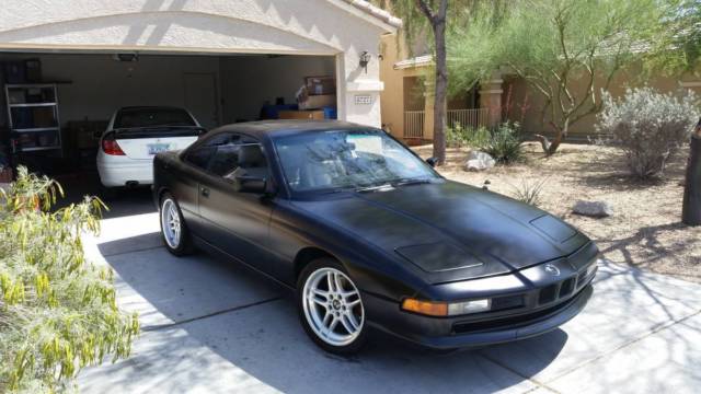 1991 Matte Black BMW 8-Series Coupe
