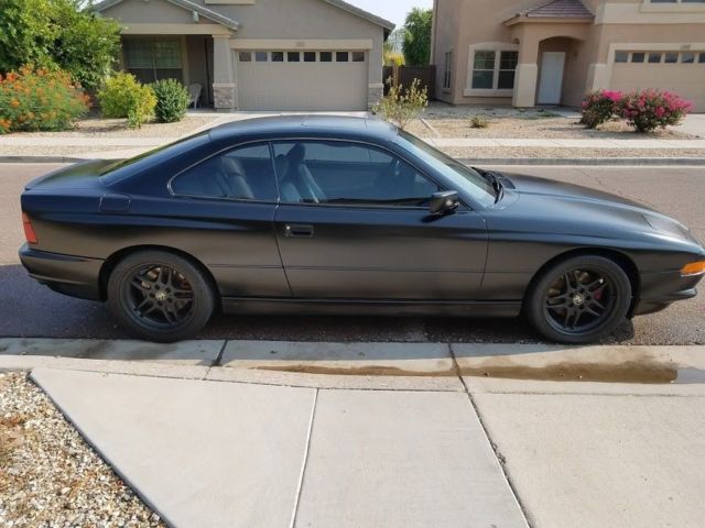 1991 Matte Black BMW 8-Series Coupe