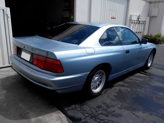 1991 Light Blue BMW 8-Series Coupe